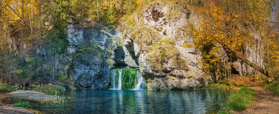 Водопад Атыш Осенью