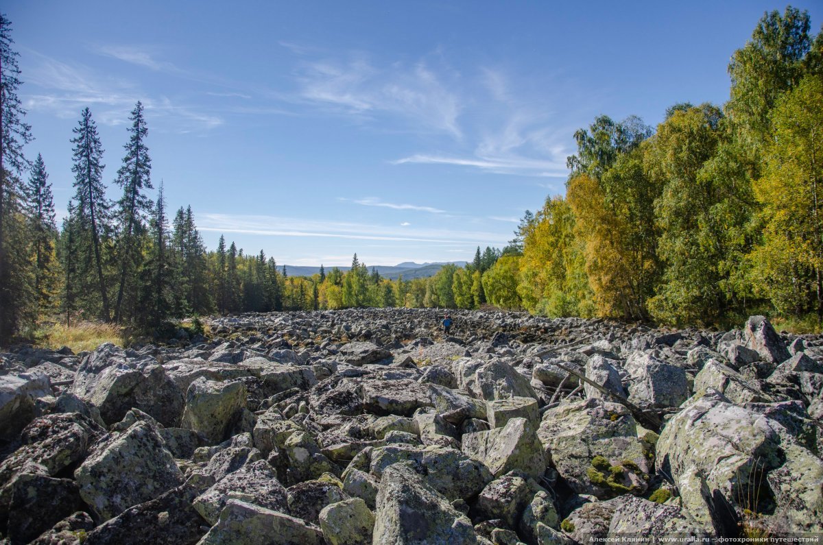 Горная каменная река